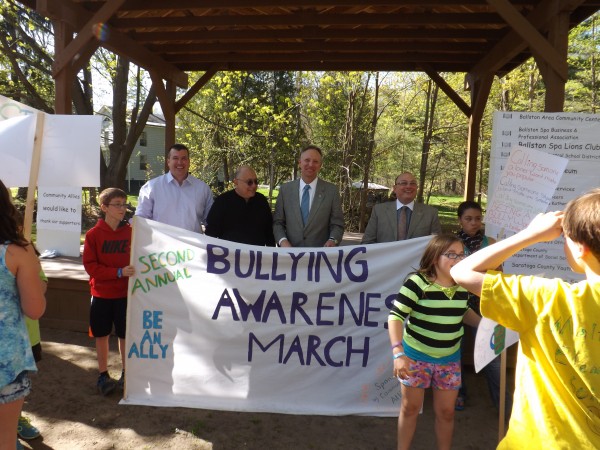 District Attorney Murphy participates in the Second Annual Anti Bullying Awareness March:  Be An Ally! Ballston Spa with Mayor Romano and Supervisor Lewza
